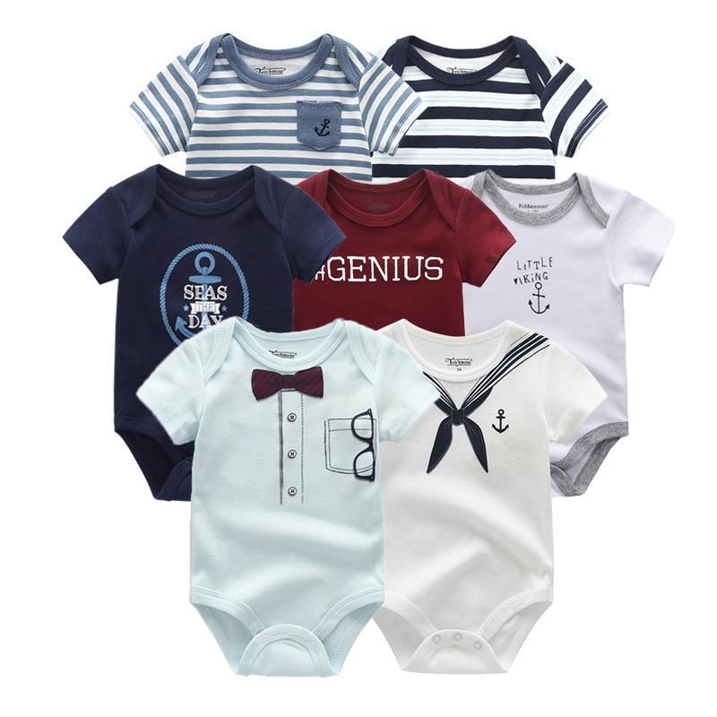 100%Cotton Baby 7Pc Onesies Boy/Girl (3M-12M)