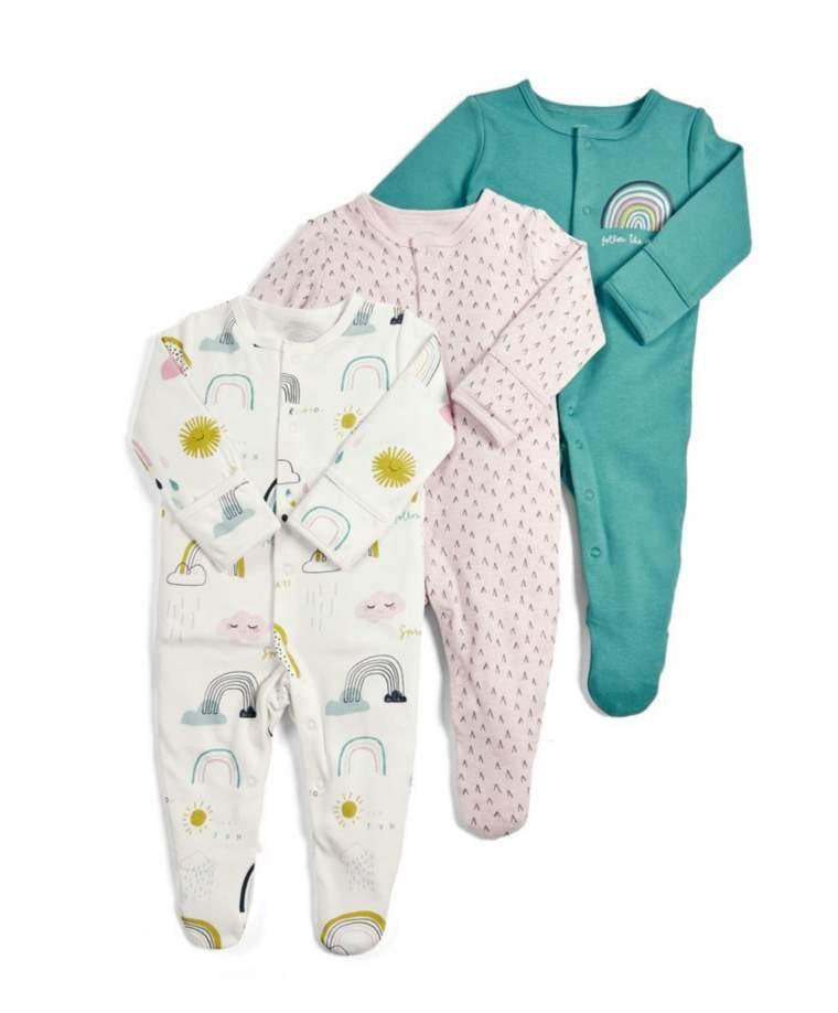 Newborn & Baby Bodysuits - 3pcs Sleep Set