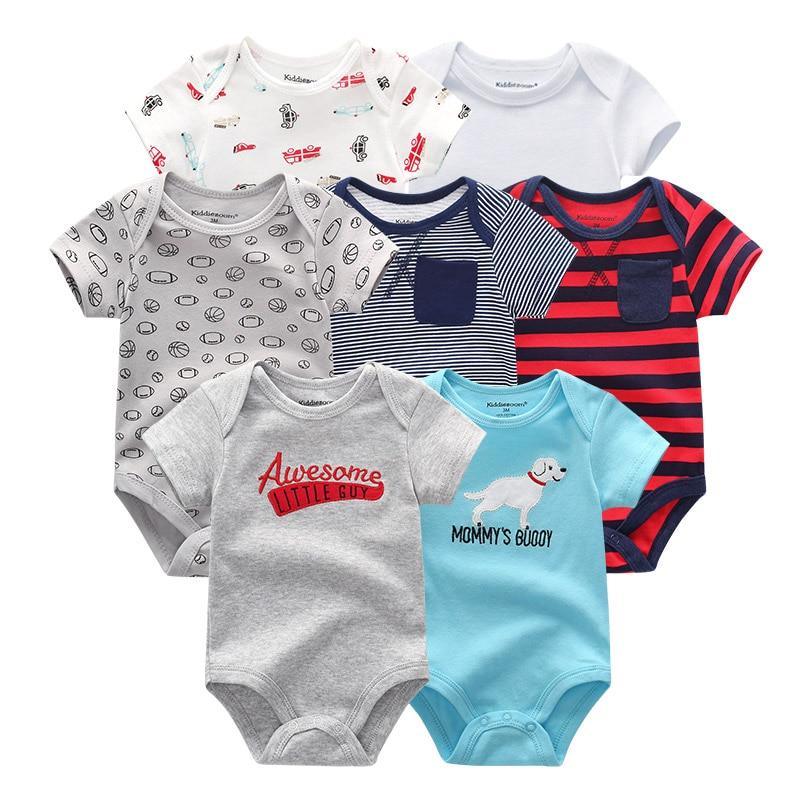 100%Cotton Baby 7Pc Onesies Boy/Girl (3M-12M)