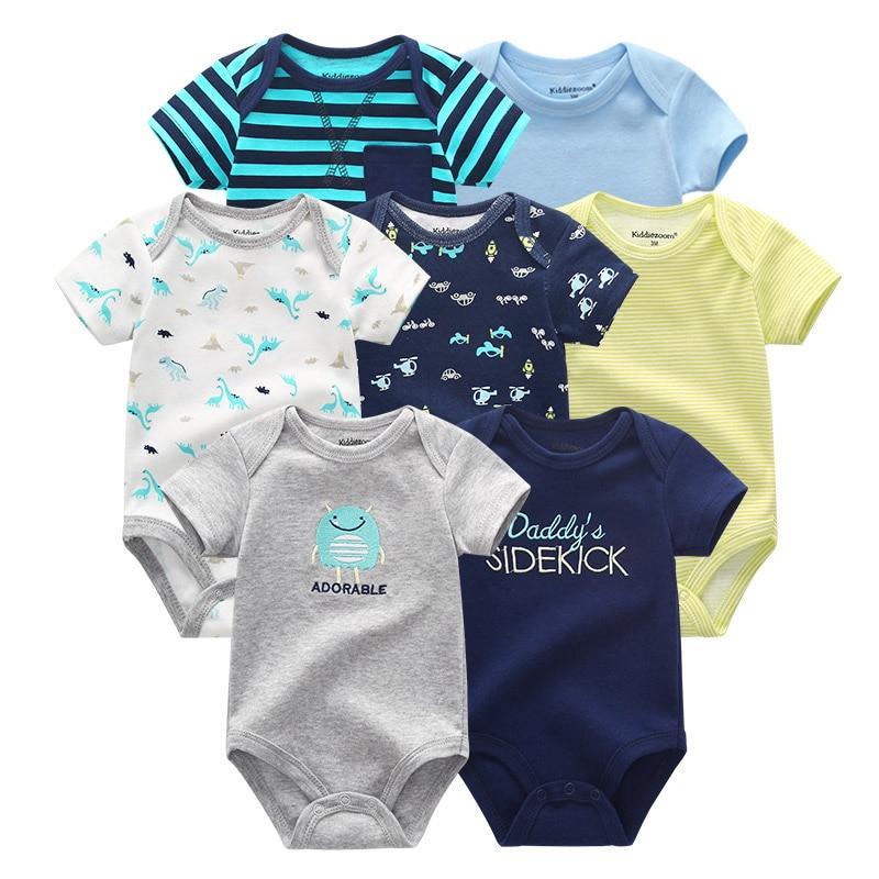 100%Cotton Baby 7Pc Onesies Boy/Girl (3M-12M)