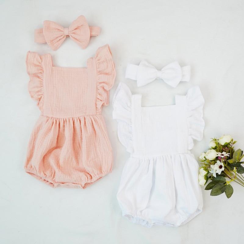 Talias Ruffle Rompers 3M-18M