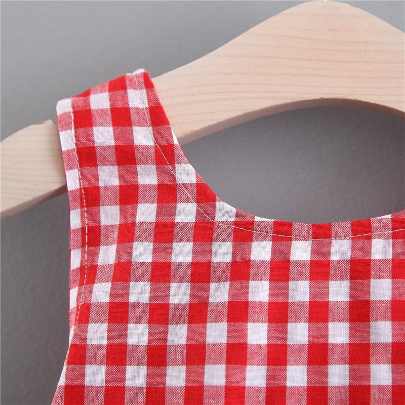 Cotton Blend Plaid + Bow Princess Party Dress with Hat (6-24 months)