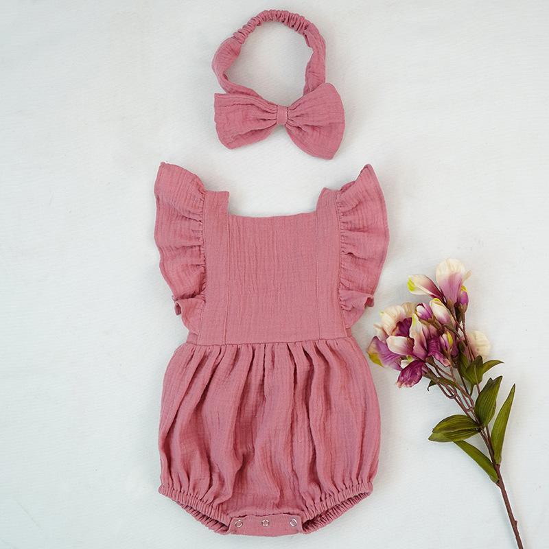 Talias Ruffle Rompers 3M-18M