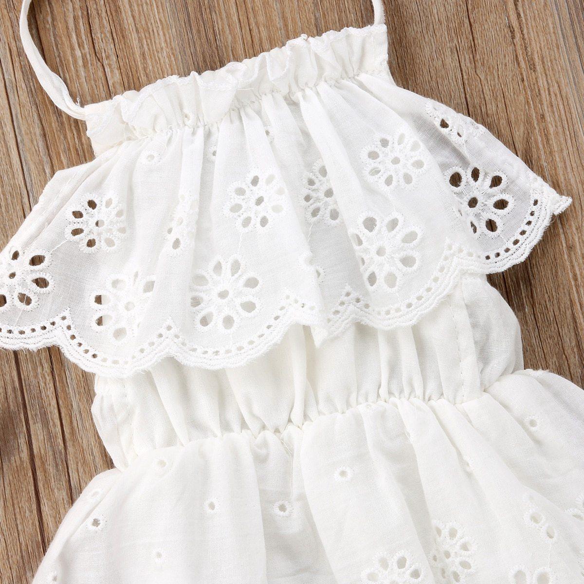 Baby Girl White Lace Romper (6-24 months)