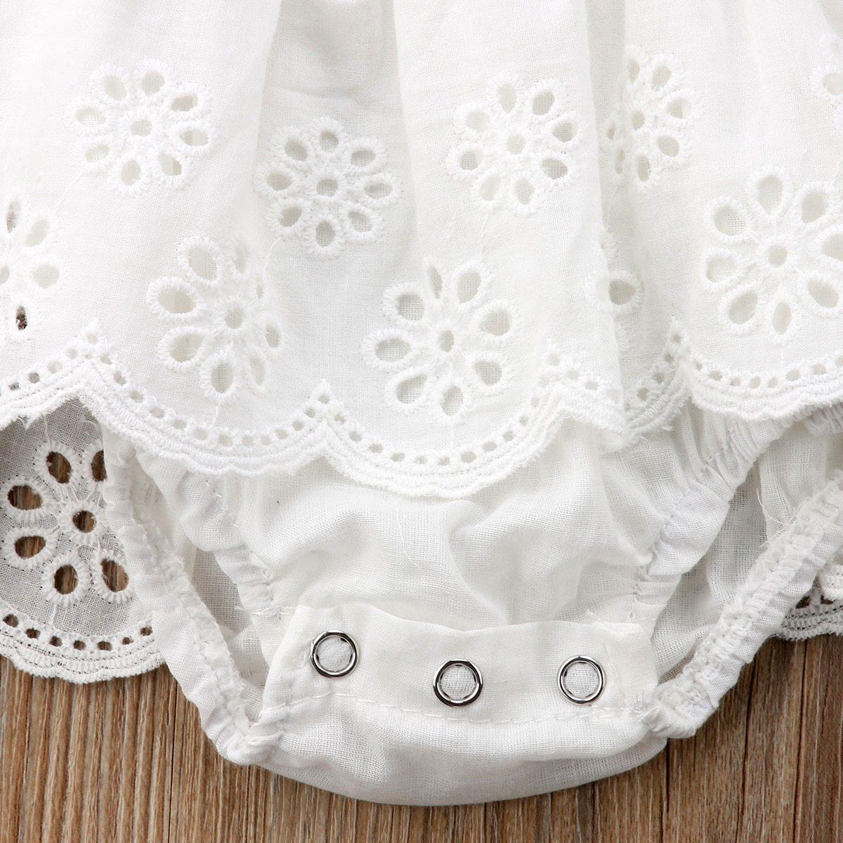 Baby Girl White Lace Romper (6-24 months)