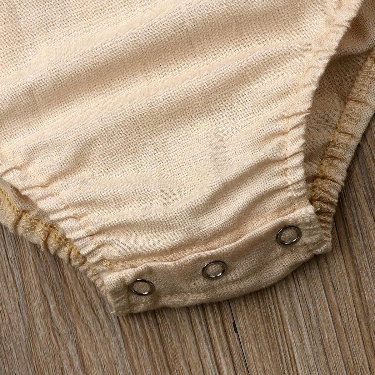 Baby Boy/Girl Bodysuit Button Backless Outfits (3M-3T)