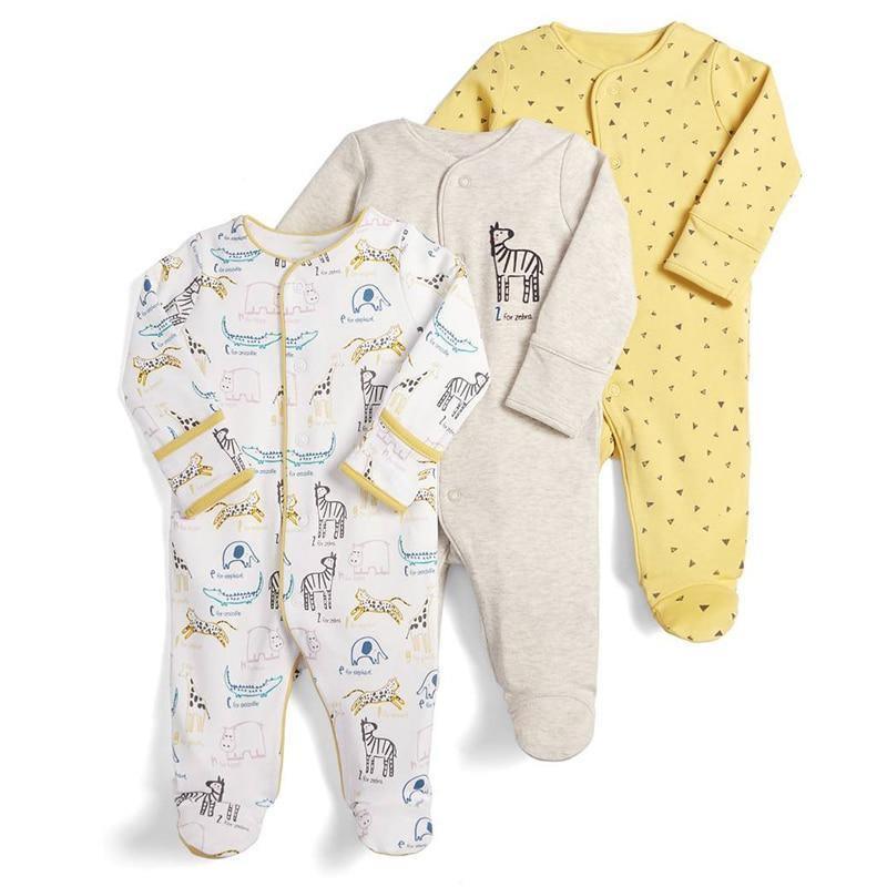 Newborn & Baby Bodysuits - 3pcs Sleep Set