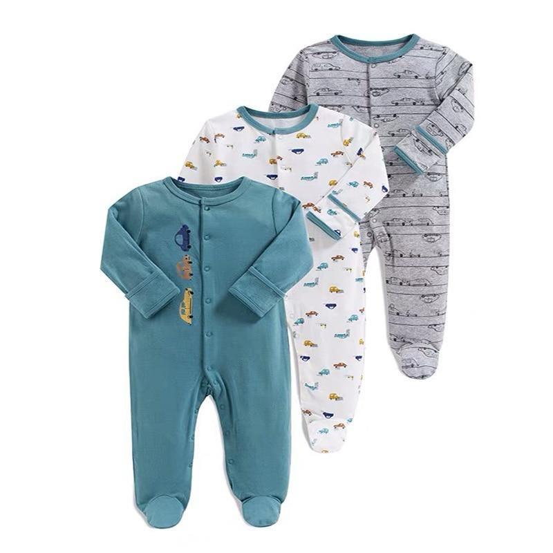 Newborn & Baby Bodysuits - 3pcs Sleep Set