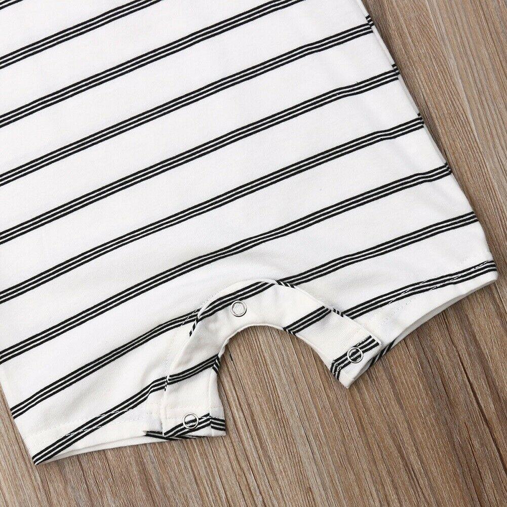 Infant Baby Boy/Girl Striped Romper Sleeveless Outfit Jumpsuit Pajamas