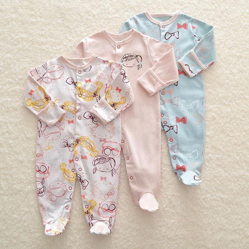 Newborn & Baby Bodysuits - 3pcs Sleep Set