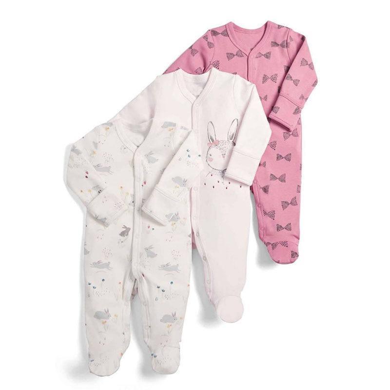 Newborn & Baby Bodysuits - 3pcs Sleep Set