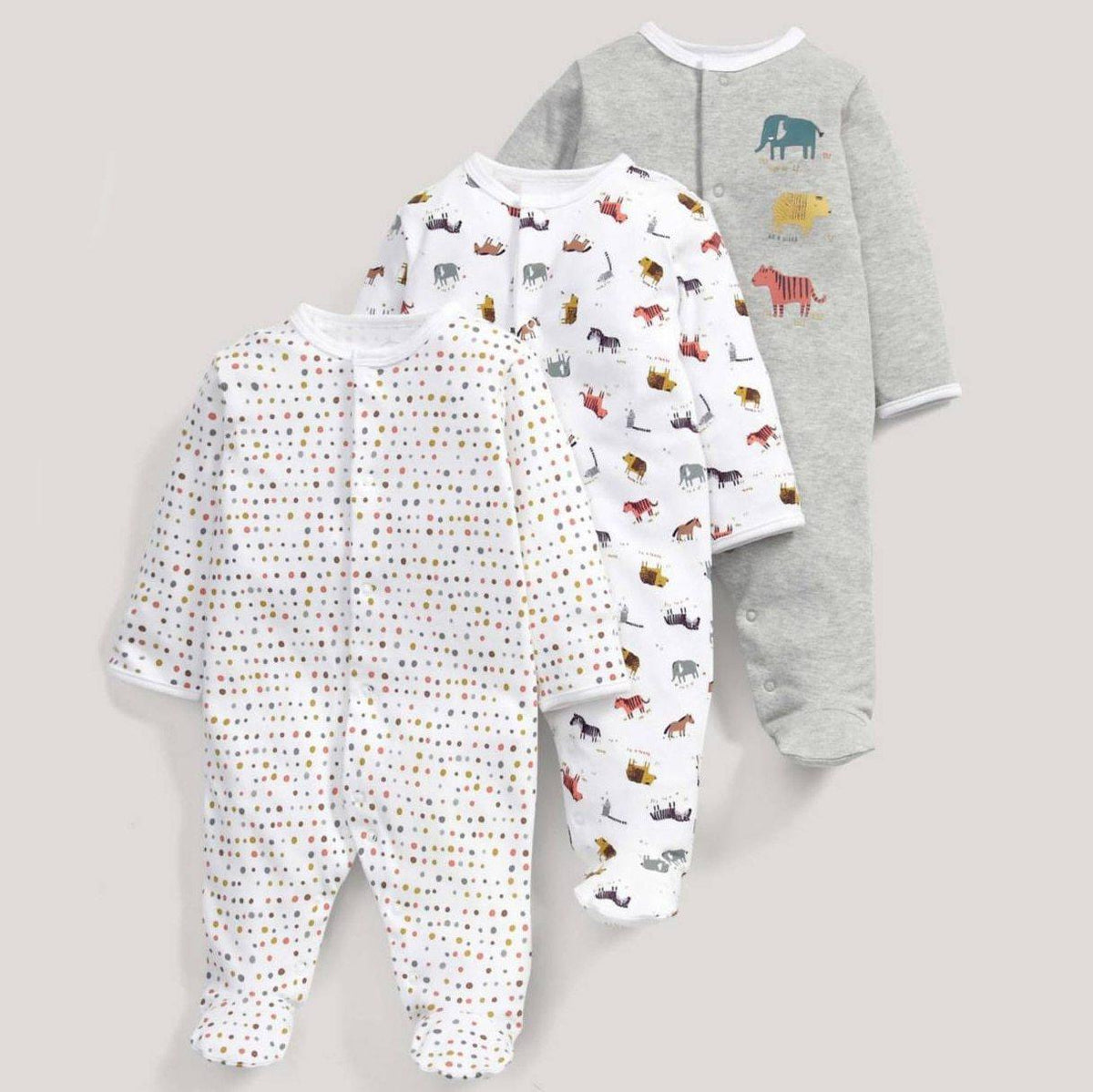 Newborn & Baby Bodysuits - 3pcs Sleep Set