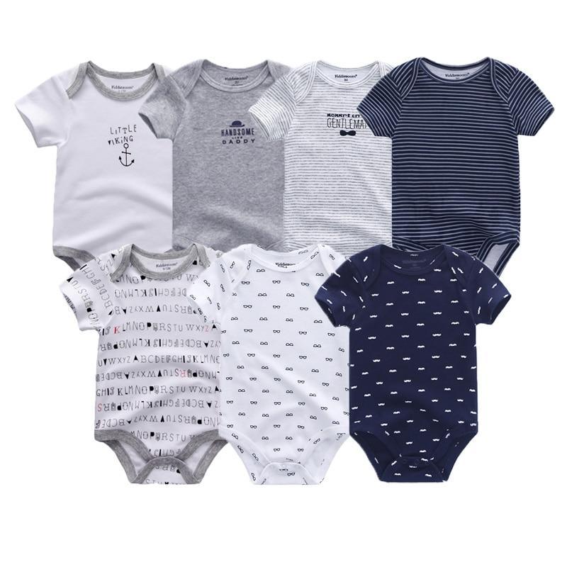100%Cotton Baby 7Pc Onesies Boy/Girl (3M-12M)