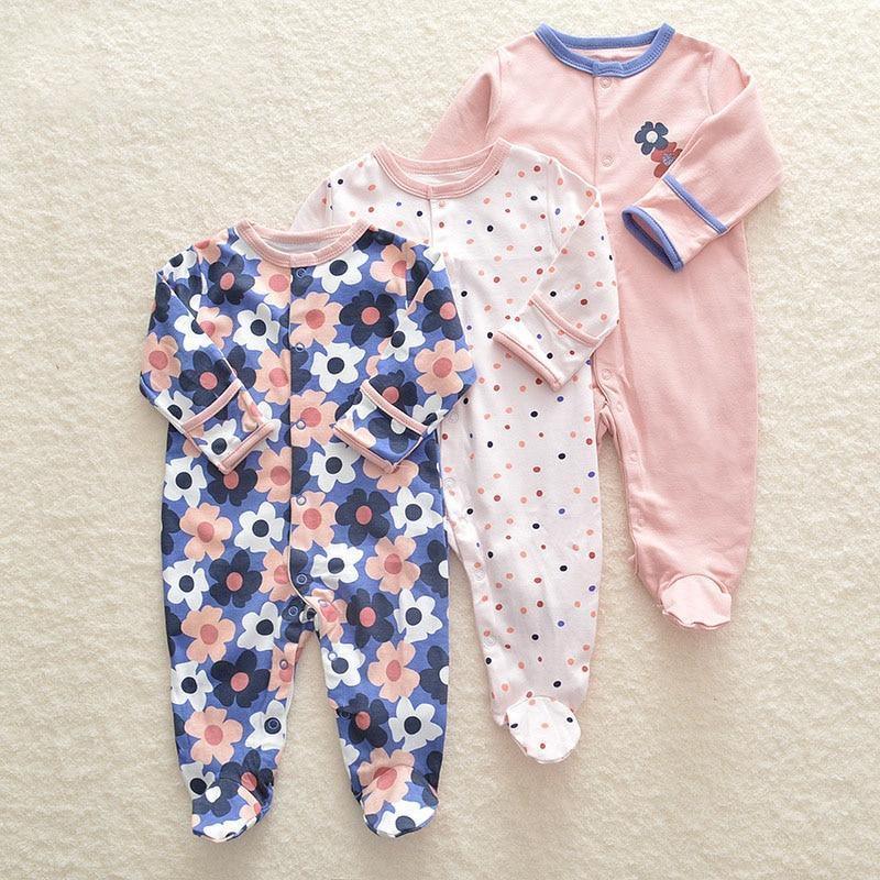 Newborn & Baby Bodysuits - 3pcs Sleep Set