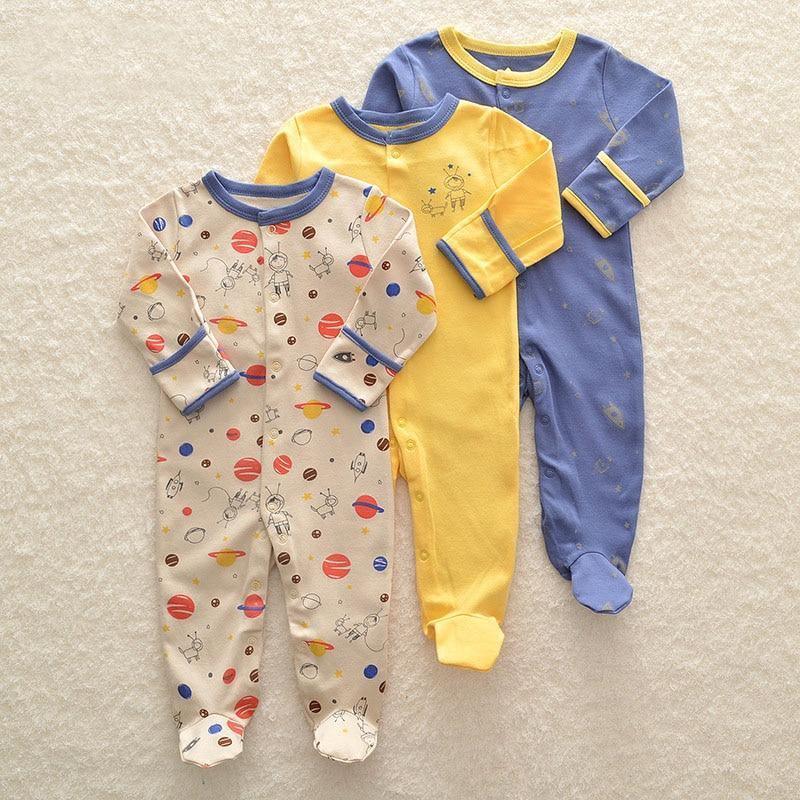 Newborn & Baby Bodysuits - 3pcs Sleep Set