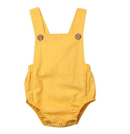 Baby Boy/Girl Bodysuit Button Backless Outfits (3M-3T)