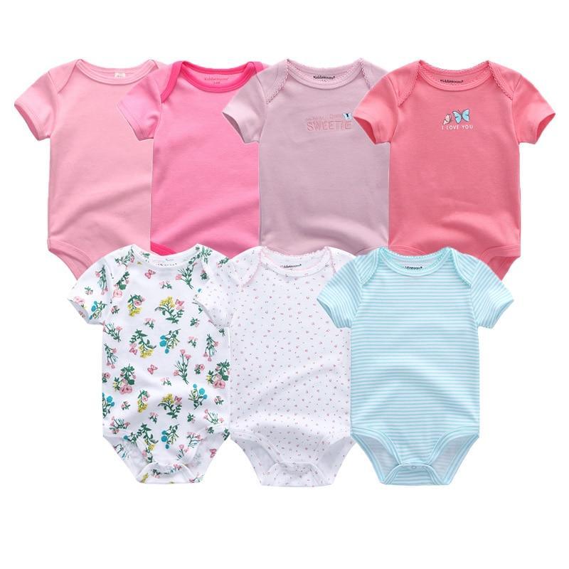 100%Cotton Baby 7Pc Onesies Boy/Girl (3M-12M)