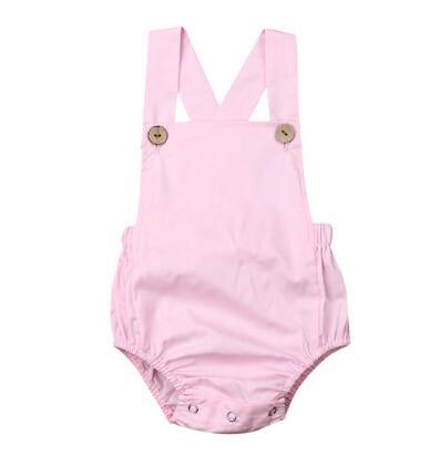 Baby Boy/Girl Bodysuit Button Backless Outfits (3M-3T)