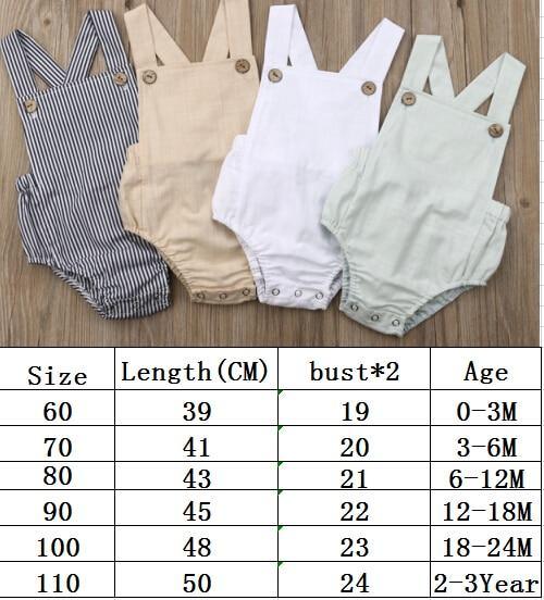 Baby Boy/Girl Bodysuit Button Backless Outfits (3M-3T)