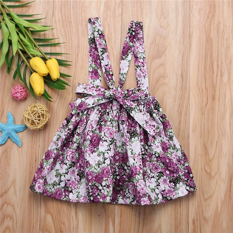Luxury Fashion Baby Girls Floral Sleeveless Strap Dress (3M-3T)