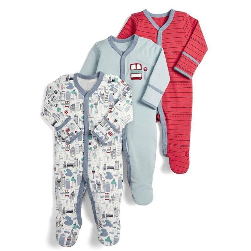Newborn & Baby Bodysuits - 3pcs Sleep Set