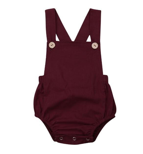 Baby Boy/Girl Bodysuit Button Backless Outfits (3M-3T)