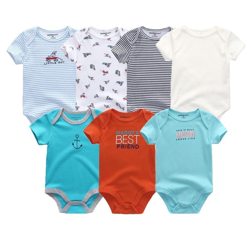 100%Cotton Baby 7Pc Onesies Boy/Girl (3M-12M)