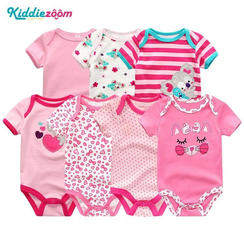 100%Cotton Baby 7Pc Onesies Boy/Girl (3M-12M)