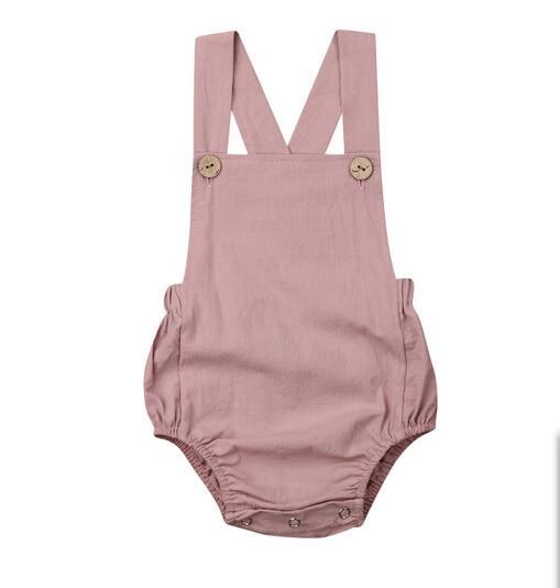 Baby Boy/Girl Bodysuit Button Backless Outfits (3M-3T)