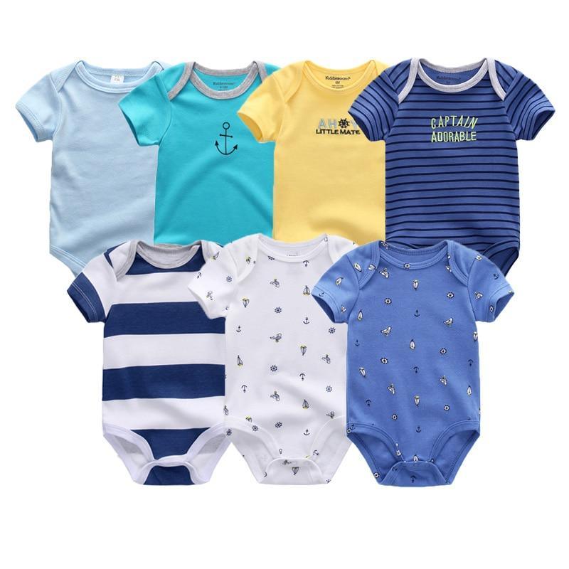 100%Cotton Baby 7Pc Onesies Boy/Girl (3M-12M)