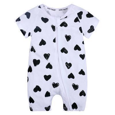 Printed Animal Baby Short Sleeved Cotton Jumpsuit Clothing For Girls and Boys (6M-3T)
