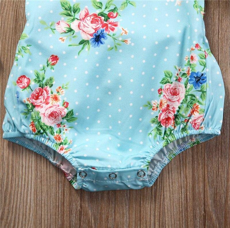 2pcs/Set Baby Sleeveless Cotton Baby Rompers With Headband (6M-24M)