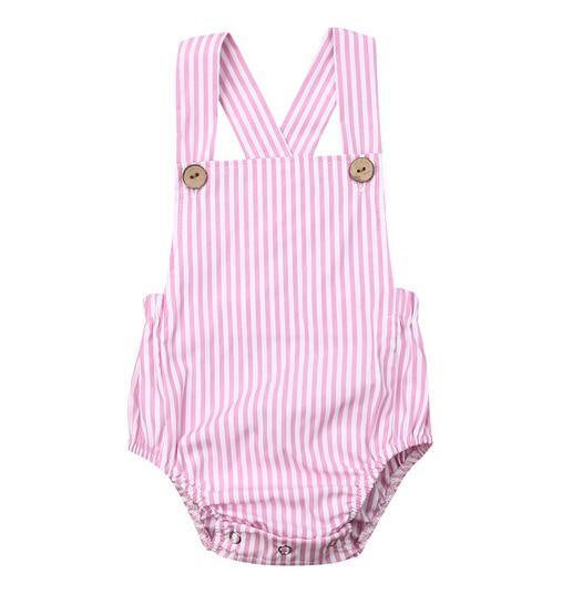 Baby Boy/Girl Bodysuit Button Backless Outfits (3M-3T)