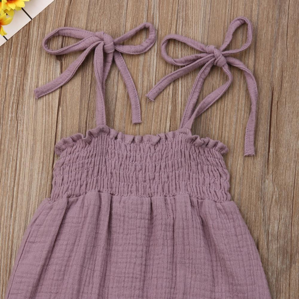 Baby Sleeveless Strap Overalls Cotton Jumpsuits (6M-3T)