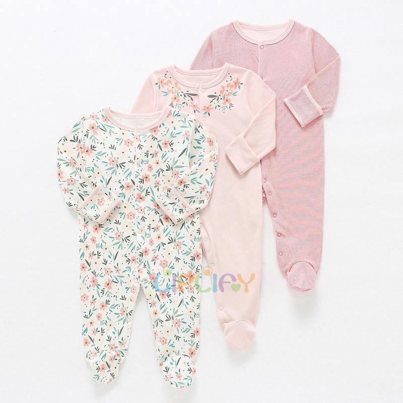 Newborn & Baby Bodysuits - 3pcs Sleep Set