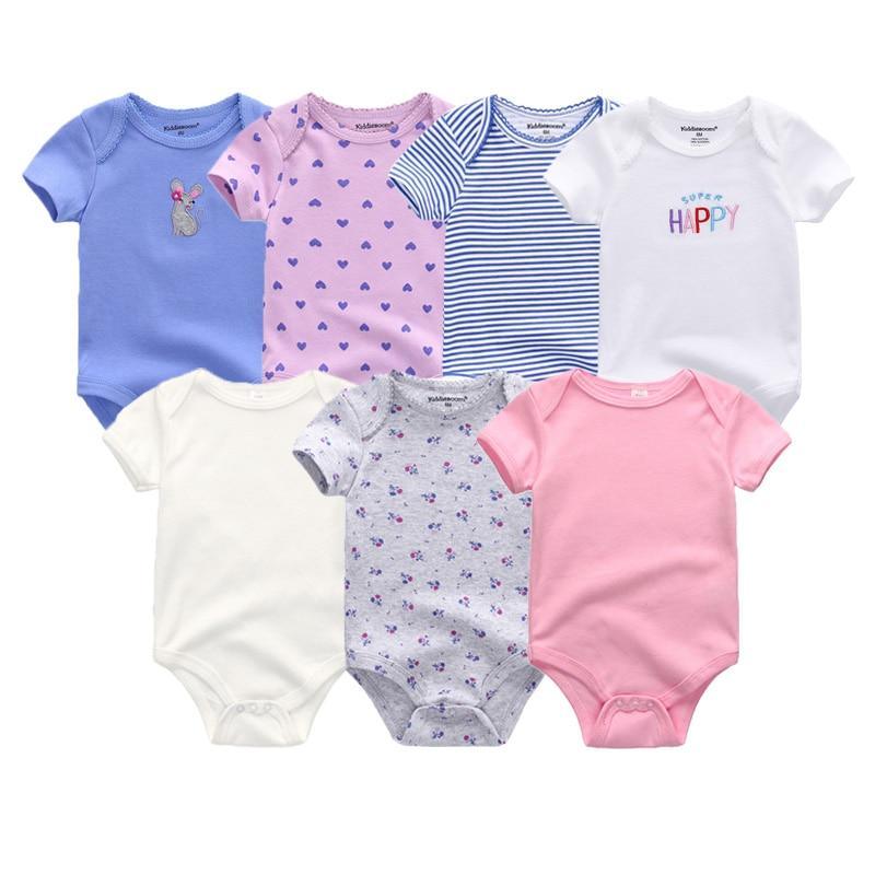 100%Cotton Baby 7Pc Onesies Boy/Girl (3M-12M)