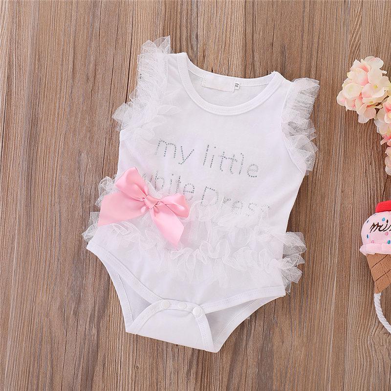 Infant Girls Bodysuits No Sleeves