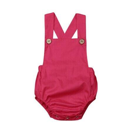 Baby Boy/Girl Bodysuit Button Backless Outfits (3M-3T)