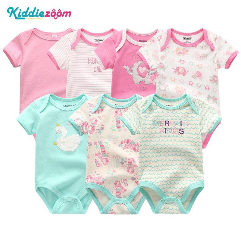 100%Cotton Baby 7Pc Onesies Boy/Girl (3M-12M)