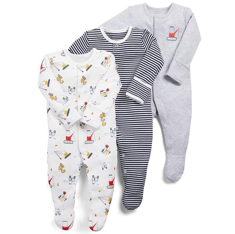 Newborn & Baby Bodysuits - 3pcs Sleep Set
