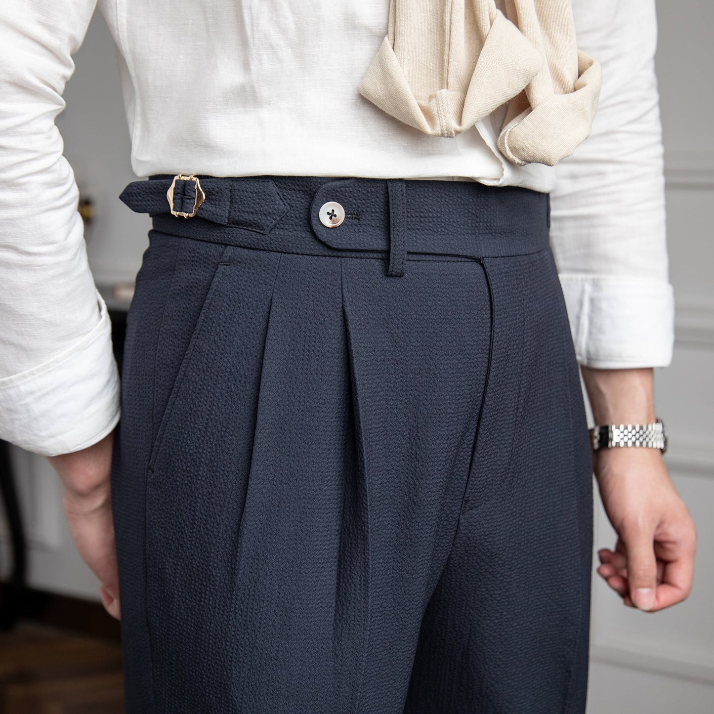 Jesse | Stylish Pleated High Waist Trousers