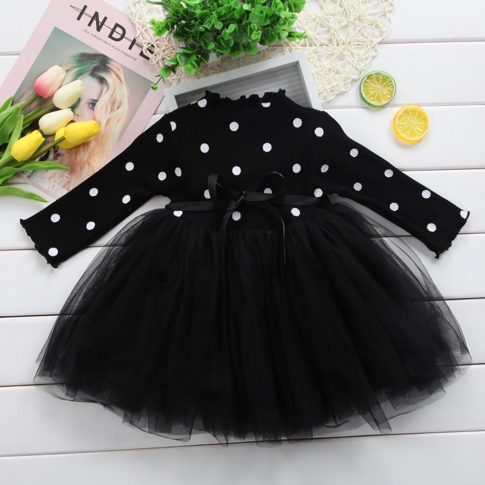 Elegant Princess Polka Dot Tutu Gown Party Dresses (3 Colors) For Girls and Babies (Newborn- 5T)