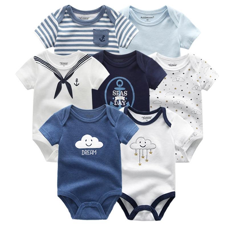 100%Cotton Baby 7Pc Onesies Boy/Girl (3M-12M)