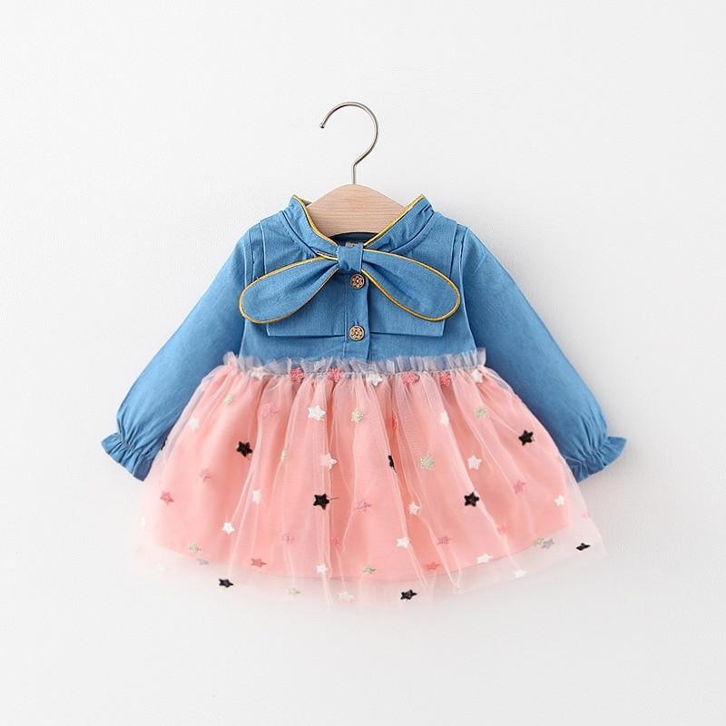Modern Retro Infant 1st Year Birthday Party Dress