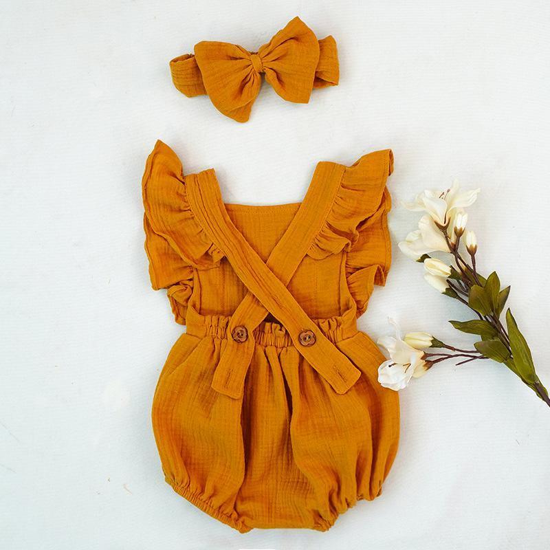 Talias Ruffle Rompers 3M-18M