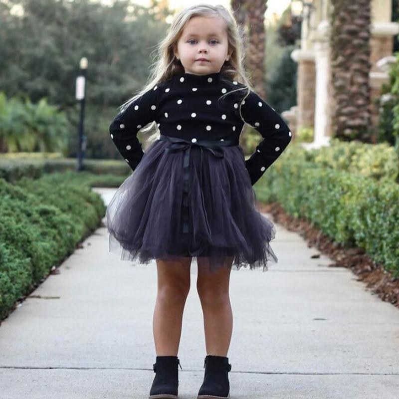 Elegant Princess Polka Dot Tutu Gown Party Dresses (3 Colors) For Girls and Babies (Newborn- 5T)