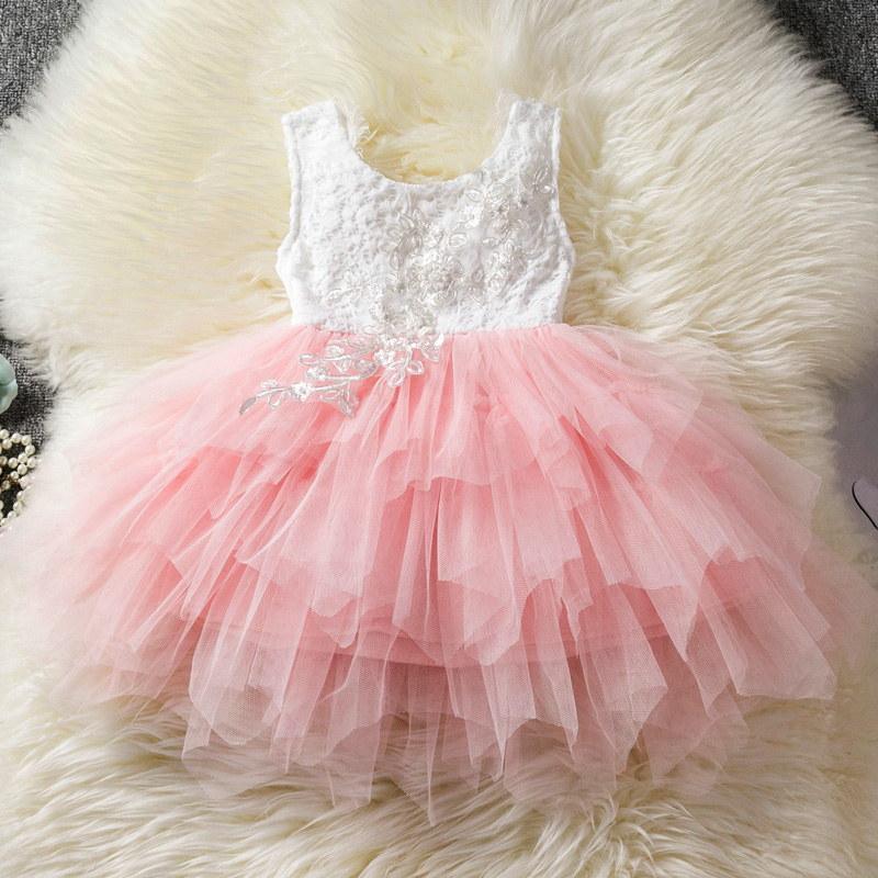 Lux Modern Twirly Tulle Party Dress (12M - 4T)