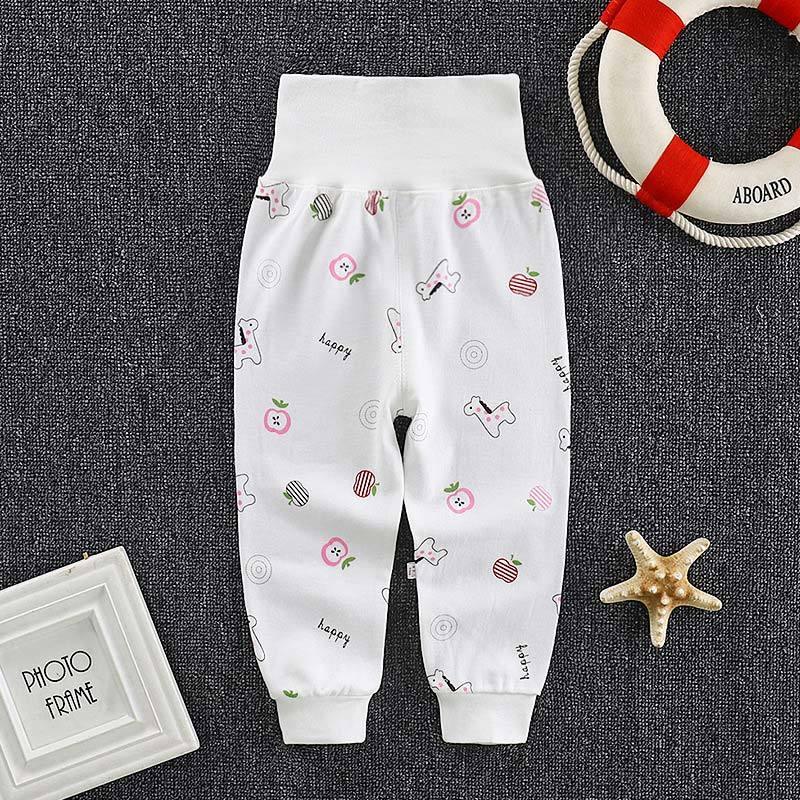 Baby Pants Girl/Boy High waist Cotton Trousers (3M-24M)