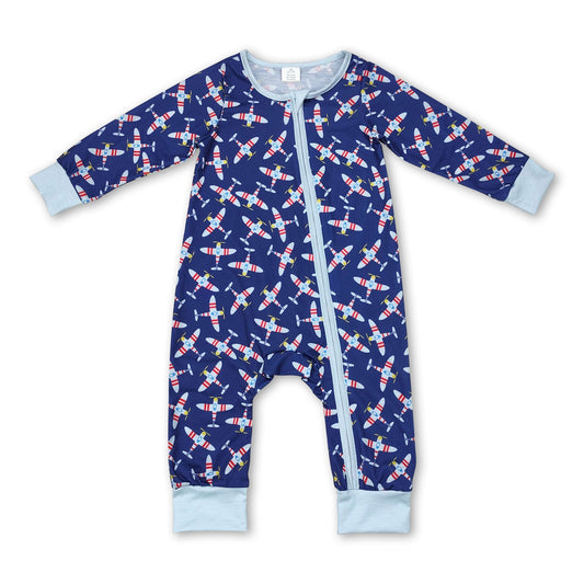 Long sleeves air plane baby boy Jumpsuit
