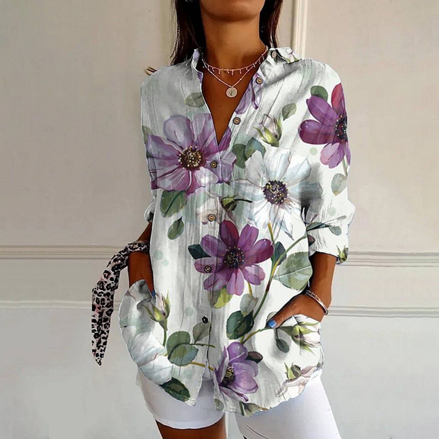 The Floral Art Shirt by Sofia Amoretti